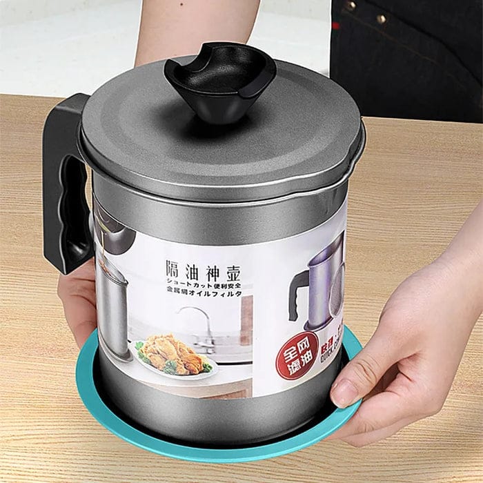 1.4L Stainless Steel Oil Filter Pot.
