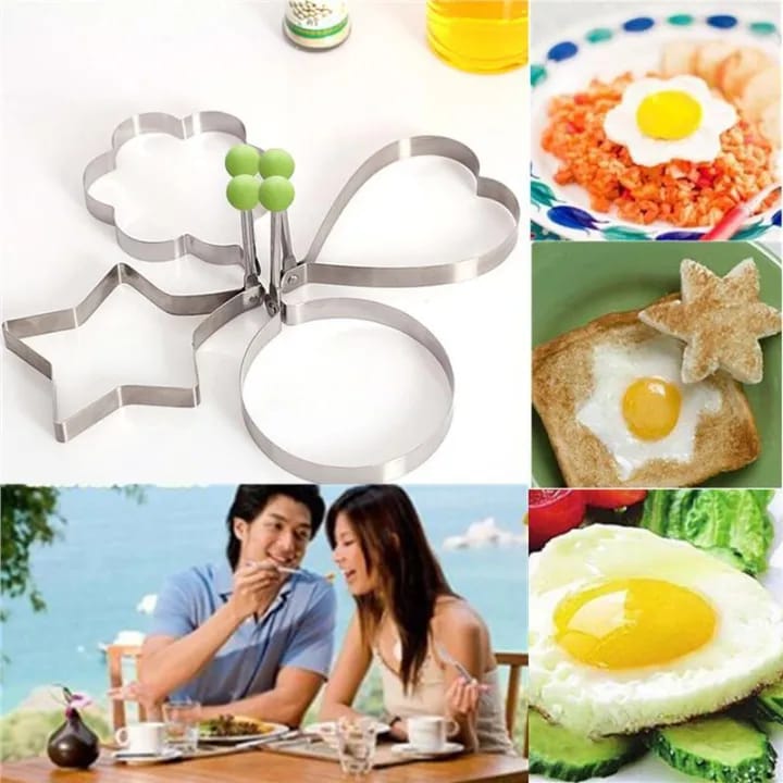 Egg Mold Ring 4 pcs Pancake Shapes