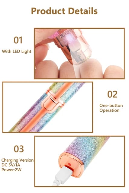 Rechargeable 2 in 1 Electric Eyebrow Trimmer