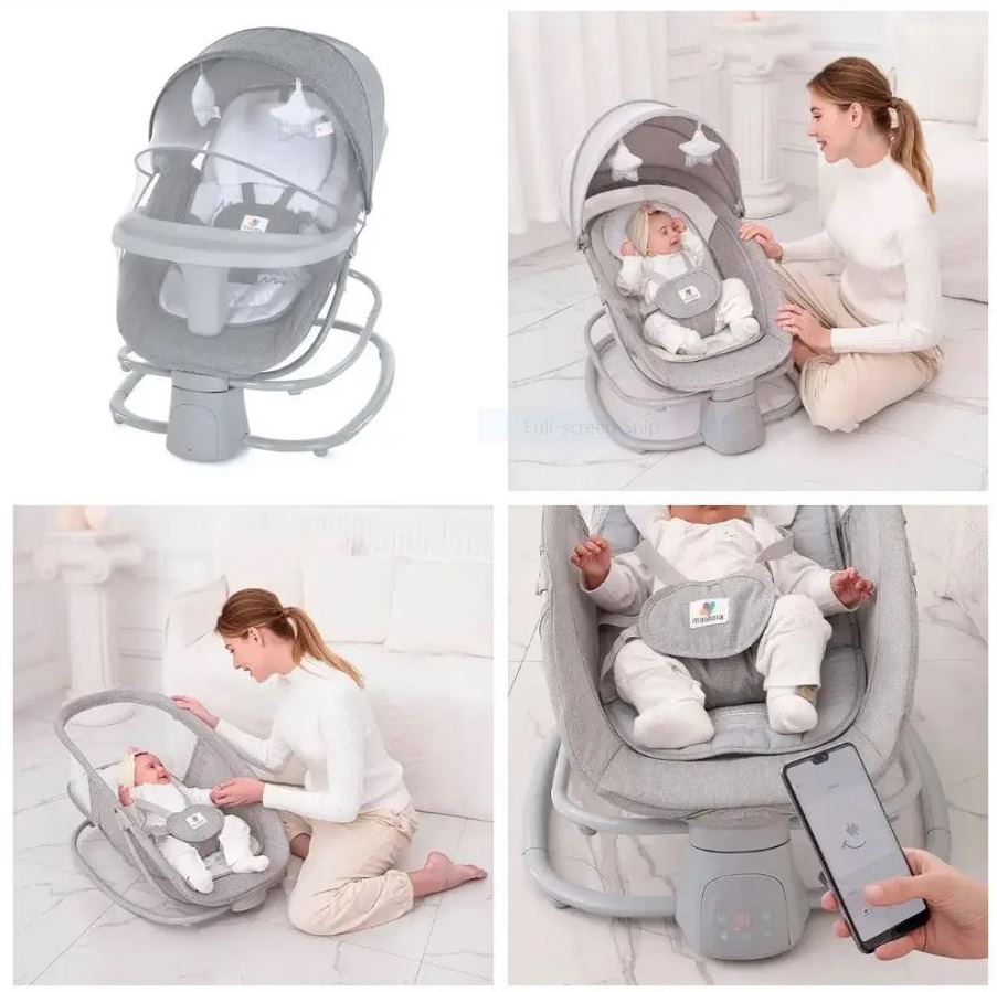 Mastela 4 in 1 Baby Multifuntional Bassinet Swing With Tray