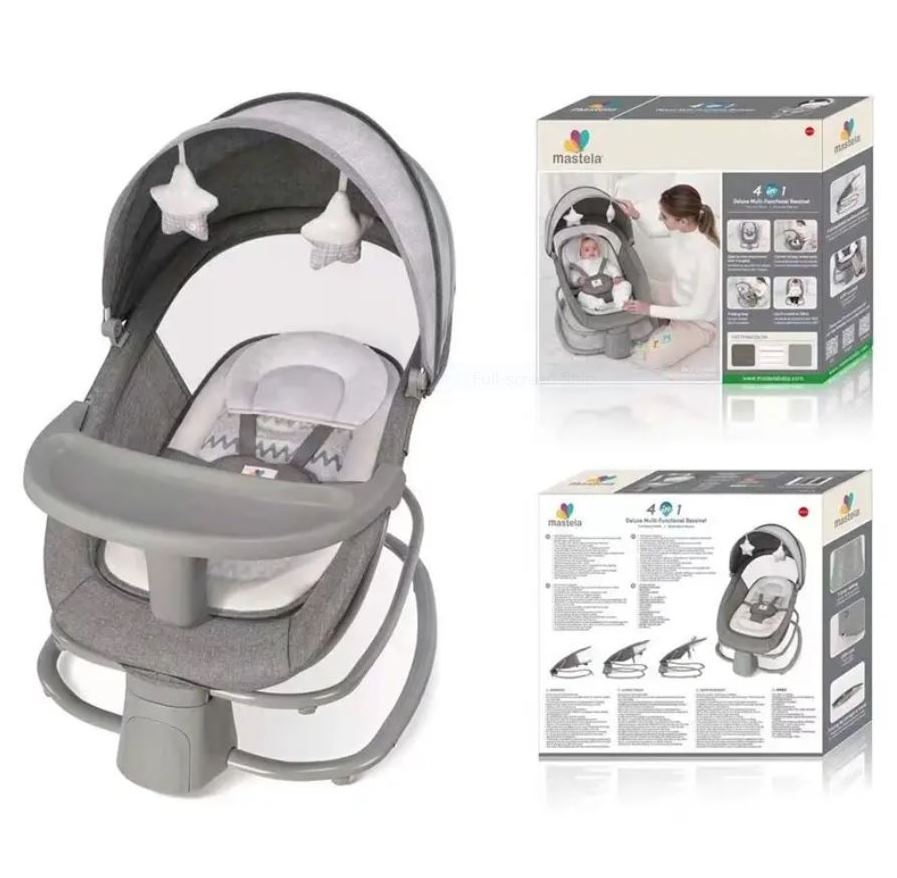 Mastela 4 in 1 Baby Multifuntional Bassinet Swing With Tray