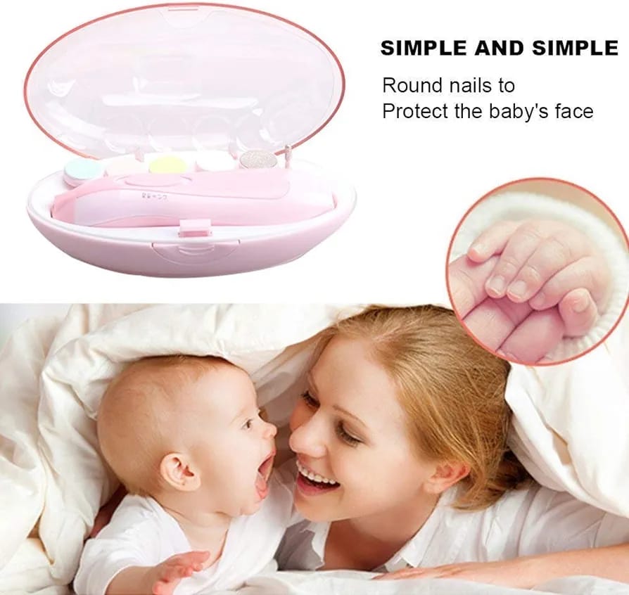 6 in 1 Baby Nail Trimmer Portable Electric Baby Manicure Pedicure Nail Clippers