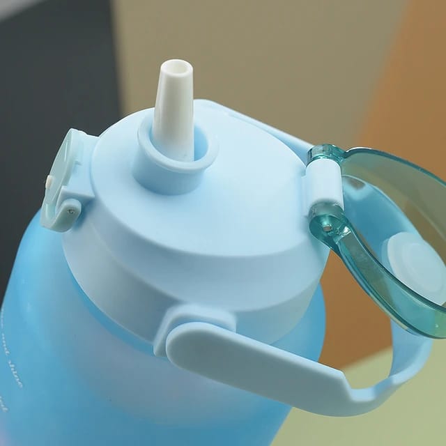 3-piece Set Reusable Sports Water Bottles With Carrying Handles