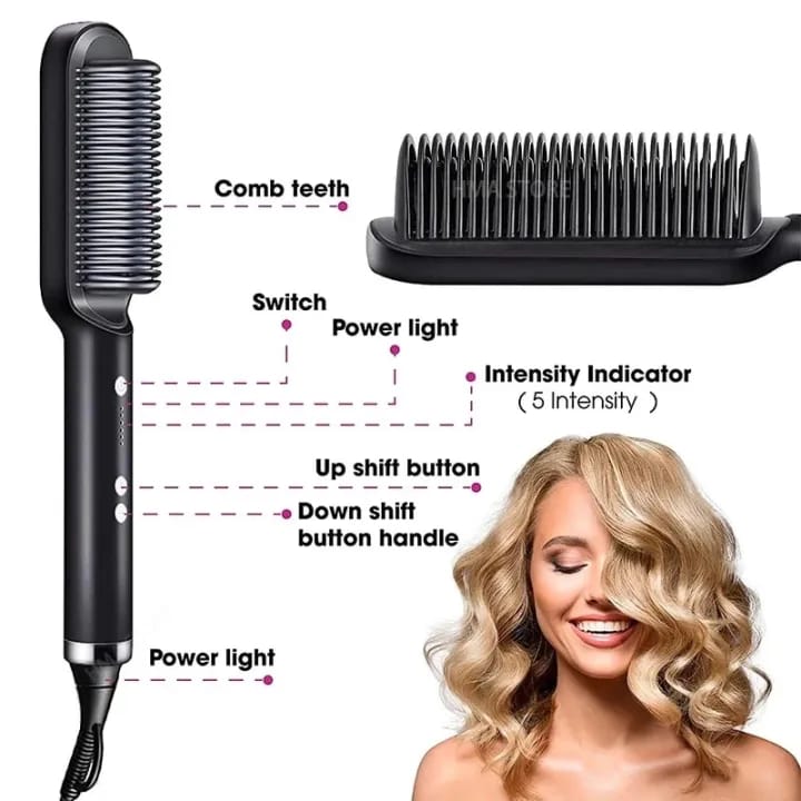 Electric Hair Straightener Comb
