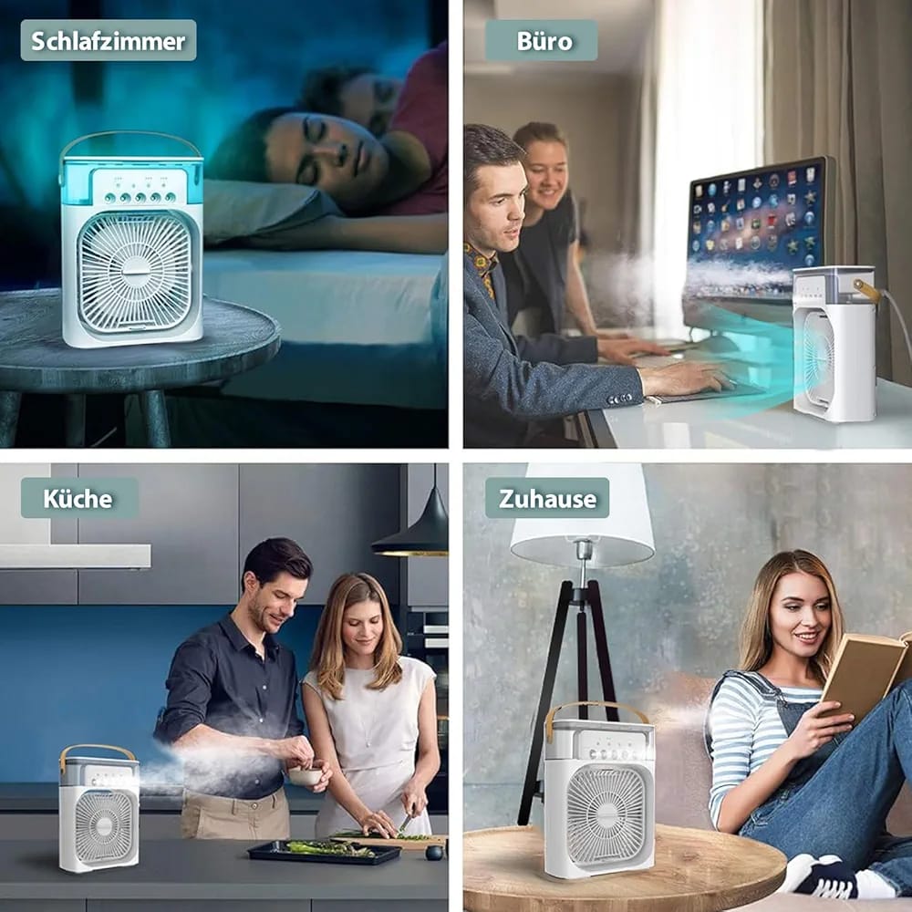 3 IN 1 AIR CONDITIONING FAN SPRAY HUMIDIFIER WATER COOLING FAN