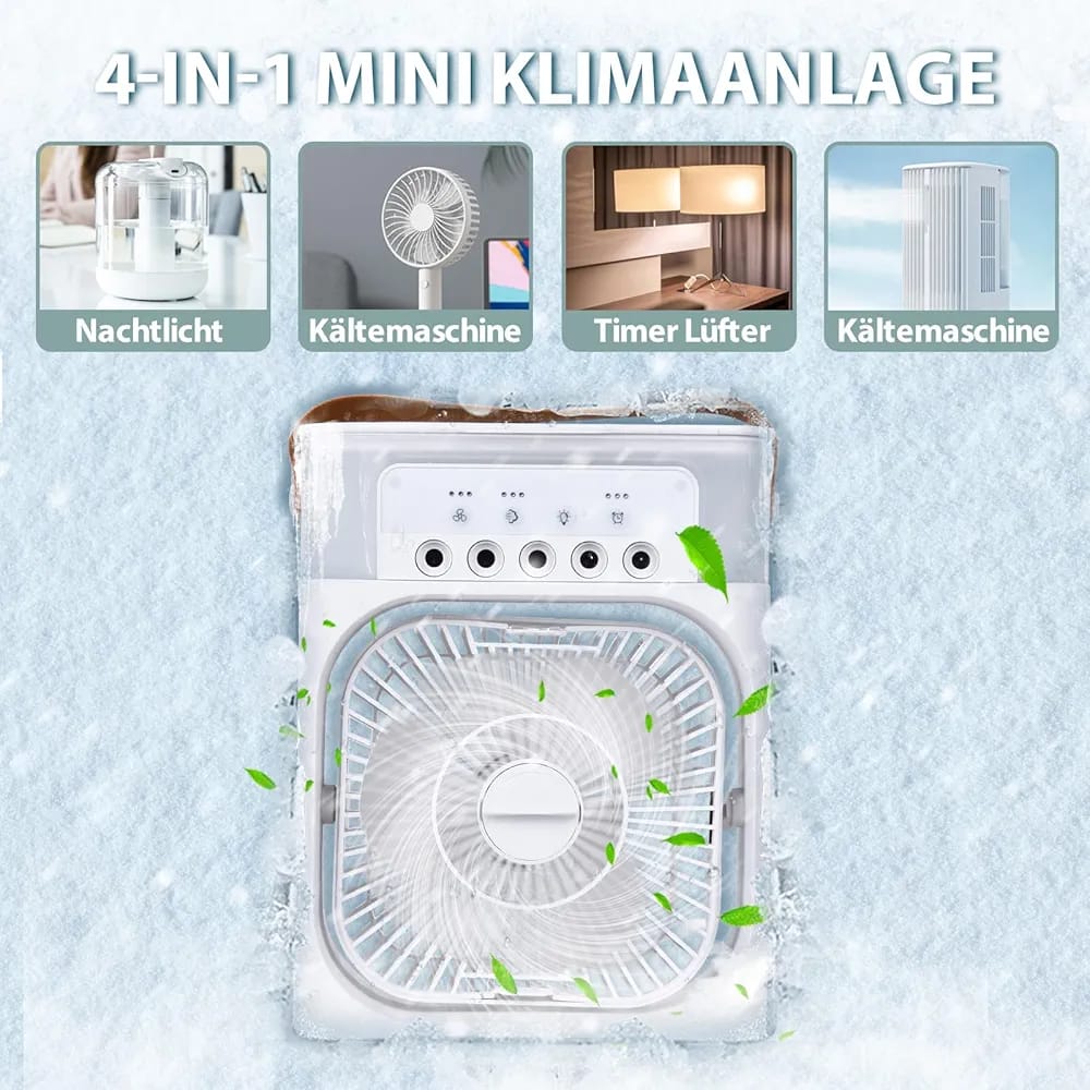 3 IN 1 AIR CONDITIONING FAN SPRAY HUMIDIFIER WATER COOLING FAN