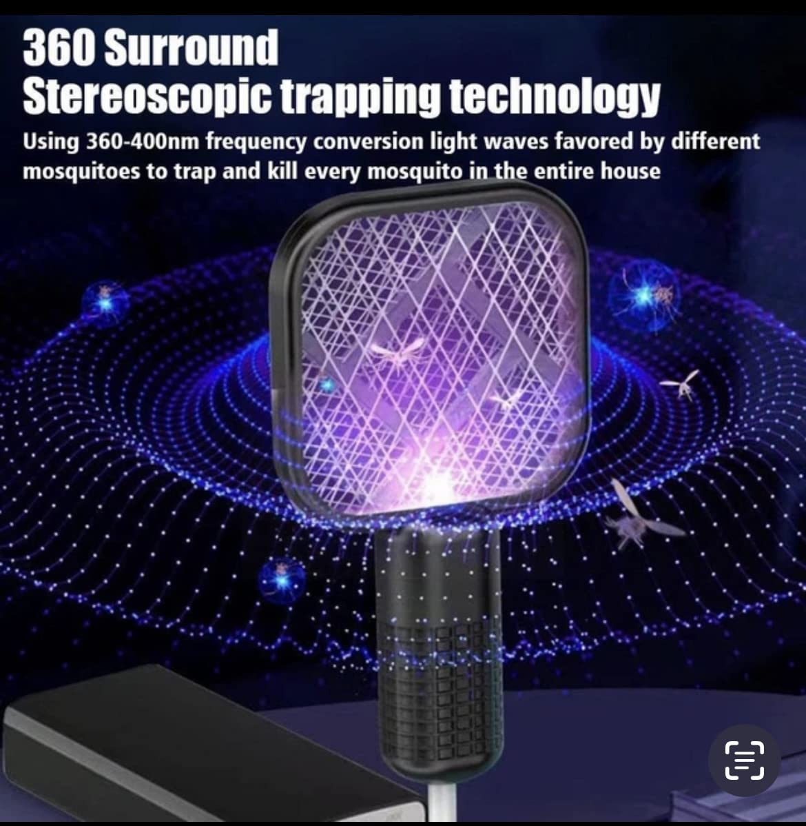 2-in-1 Killer Lamp & Bug Zapper – Portable & Safe