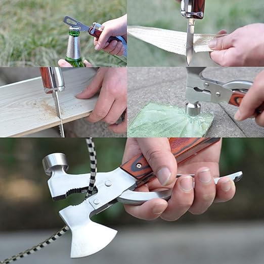 15 in 1 Multifunction Claw Hammer and Plier, Screw drivers, knives, Perfect of Everyday use.