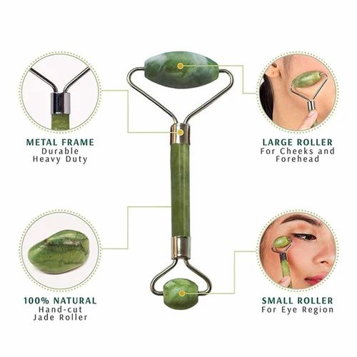 100% Natural Stone Jade Roller & Gua Sha