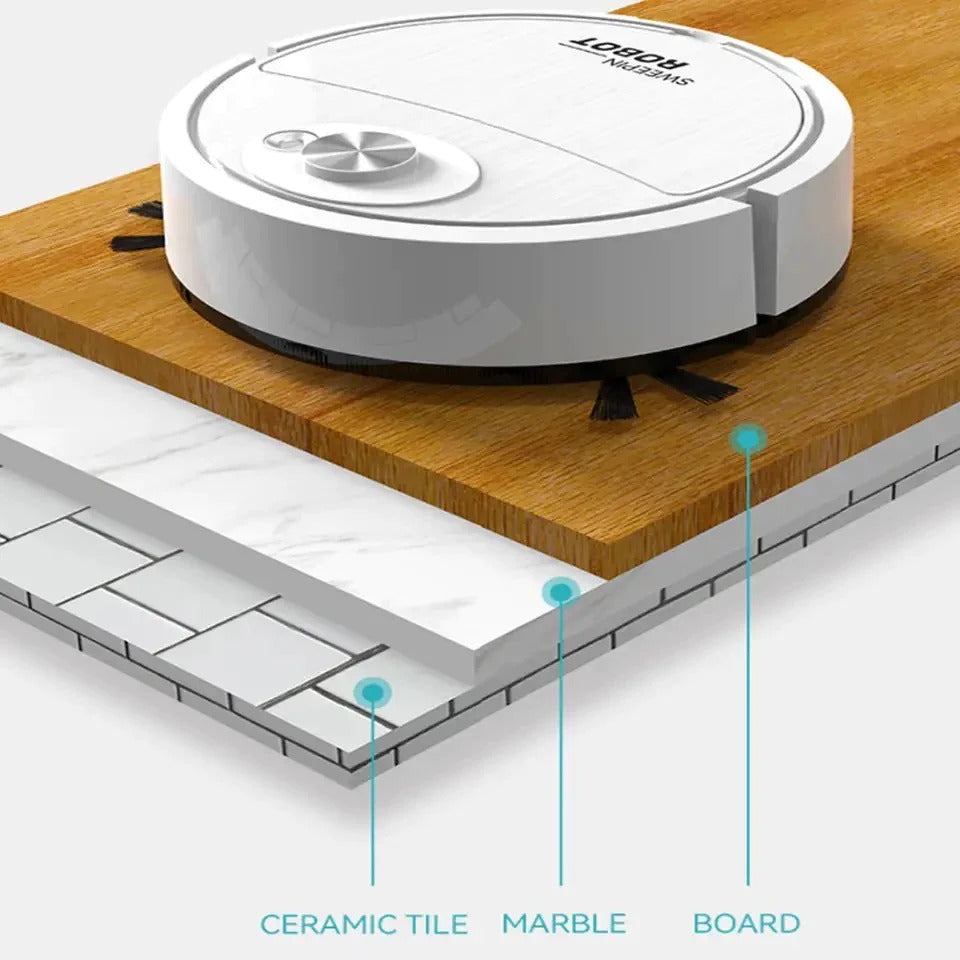 3 In 1 Sweeping Robot Vacuum Cleaner, Smart Wireless Dragging Cleaning Sweeper