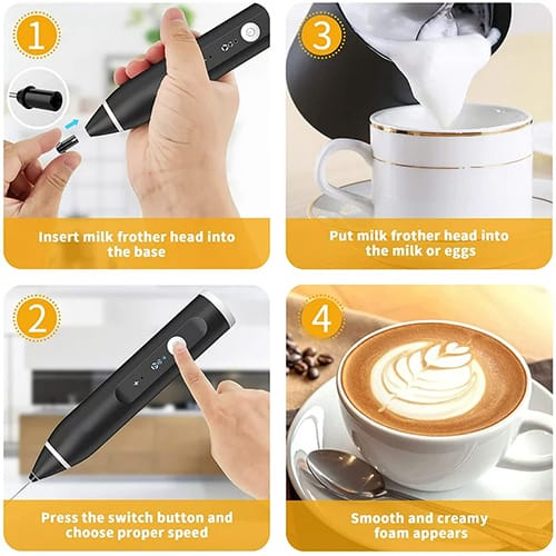 2 in 1 Electric Rechargeable Coffee Beater