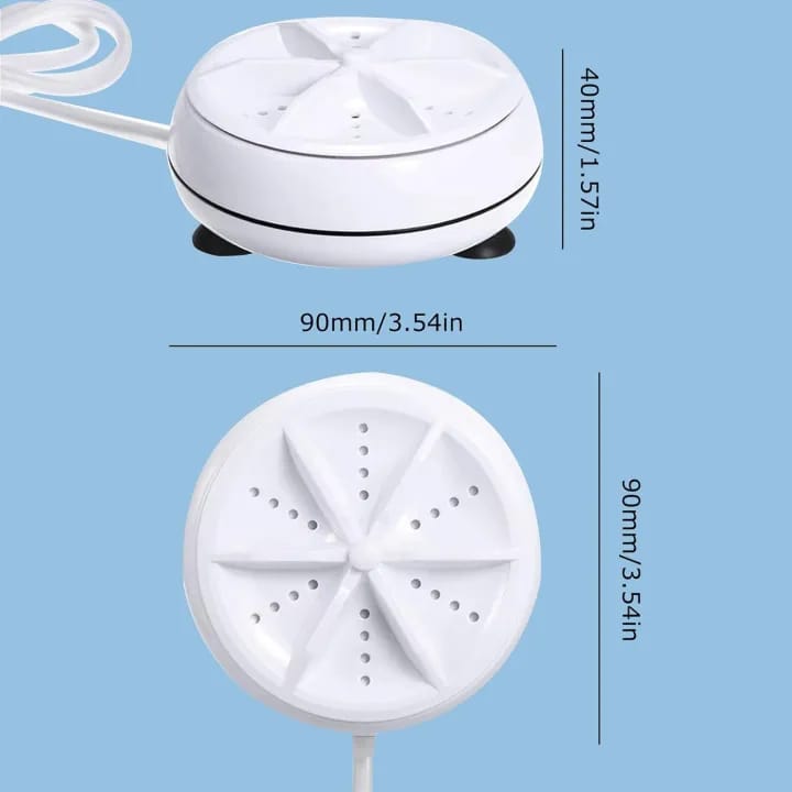 Portable Mini Turbine Washing Machine.