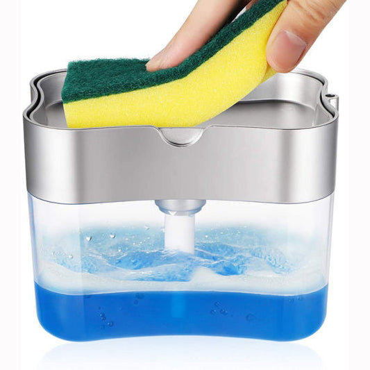 Countertop Kitchen Soap Dispenser with Sponge