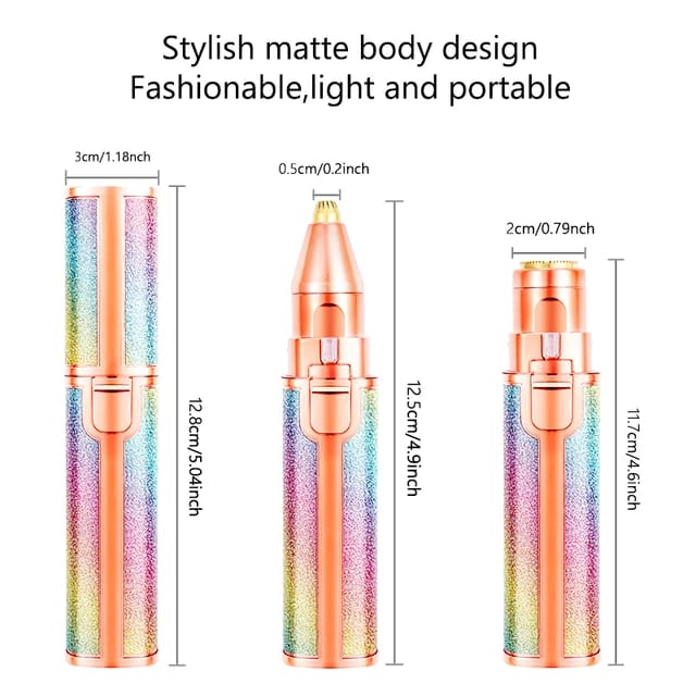 Rechargeable 2 in 1 Electric Eyebrow Trimmer