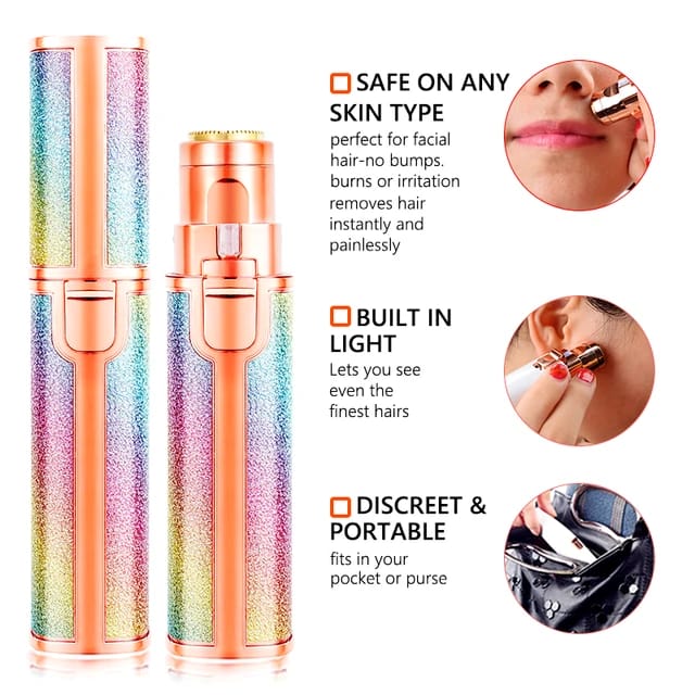 Rechargeable 2 in 1 Electric Eyebrow Trimmer