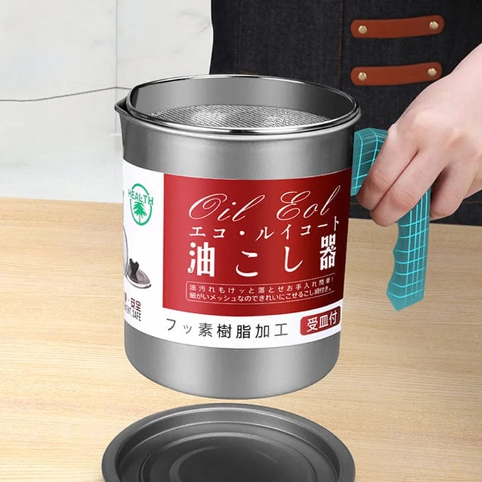 1.4L Stainless Steel Oil Filter Pot.