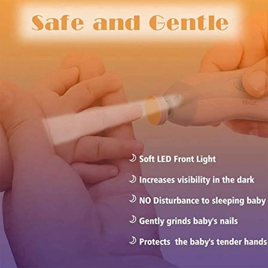 6 in 1 Baby Nail Trimmer Portable Electric Baby Manicure Pedicure Nail Clippers
