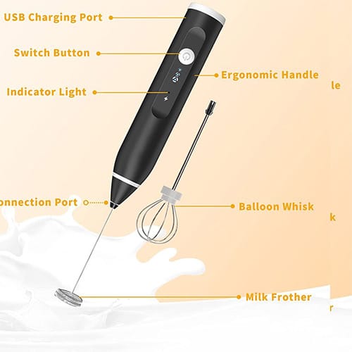 2 in 1 Electric Rechargeable Coffee Beater