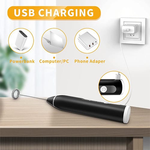 2 in 1 Electric Rechargeable Coffee Beater