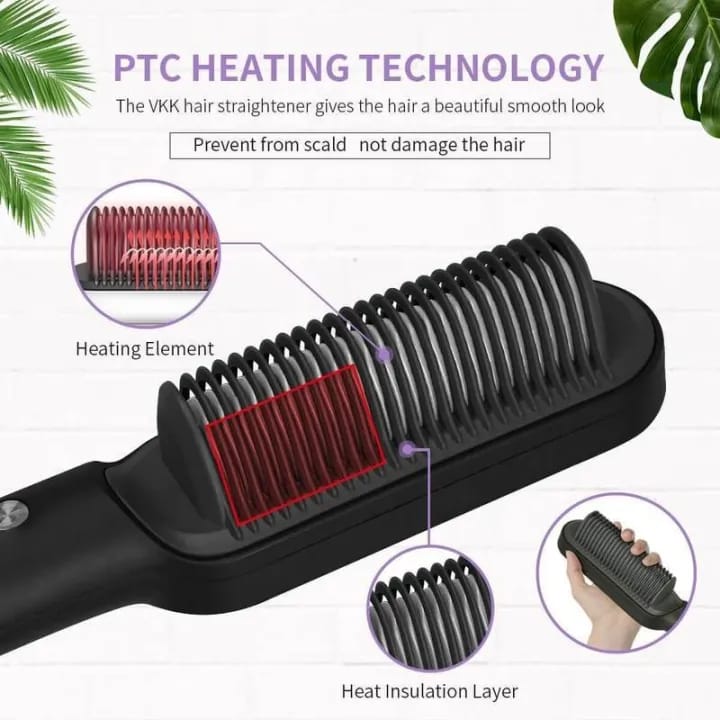 Electric Hair Straightener Comb