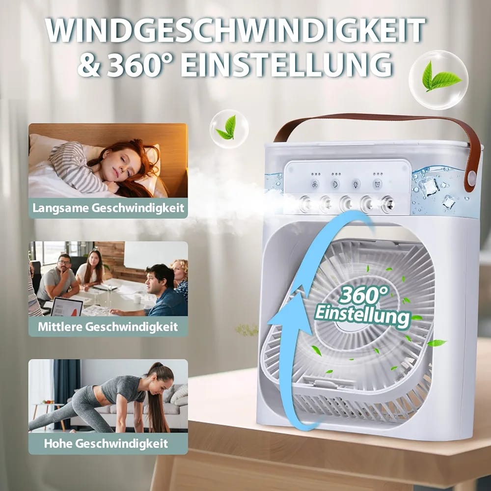3 IN 1 AIR CONDITIONING FAN SPRAY HUMIDIFIER WATER COOLING FAN