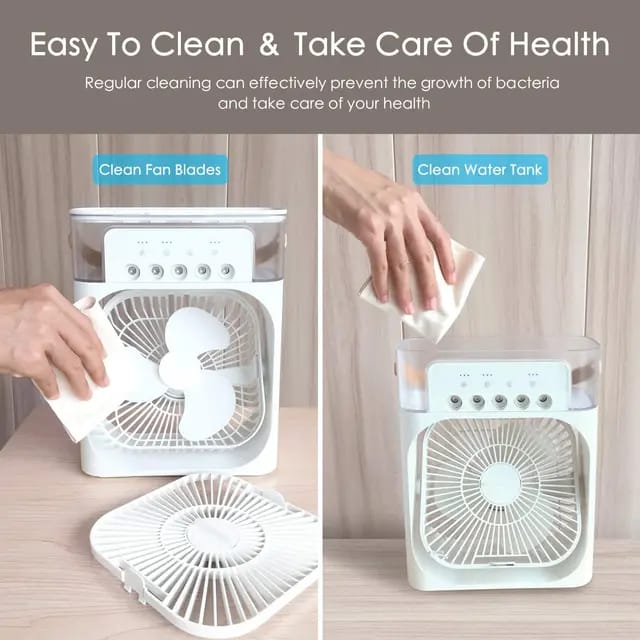 3 IN 1 AIR CONDITIONING FAN SPRAY HUMIDIFIER WATER COOLING FAN